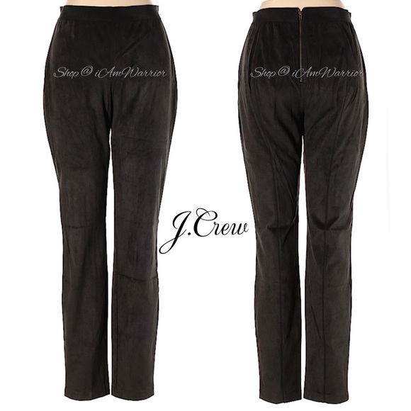 J.Crew NWT black faux suede high waisted leggings *shop@iamwarrior - Picture 3 of 5